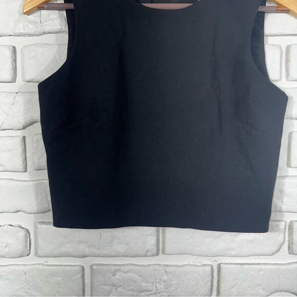 Belle Badgley Mischka Black Sleeveless Crop Top Size US 2 - Picture 9 of 11